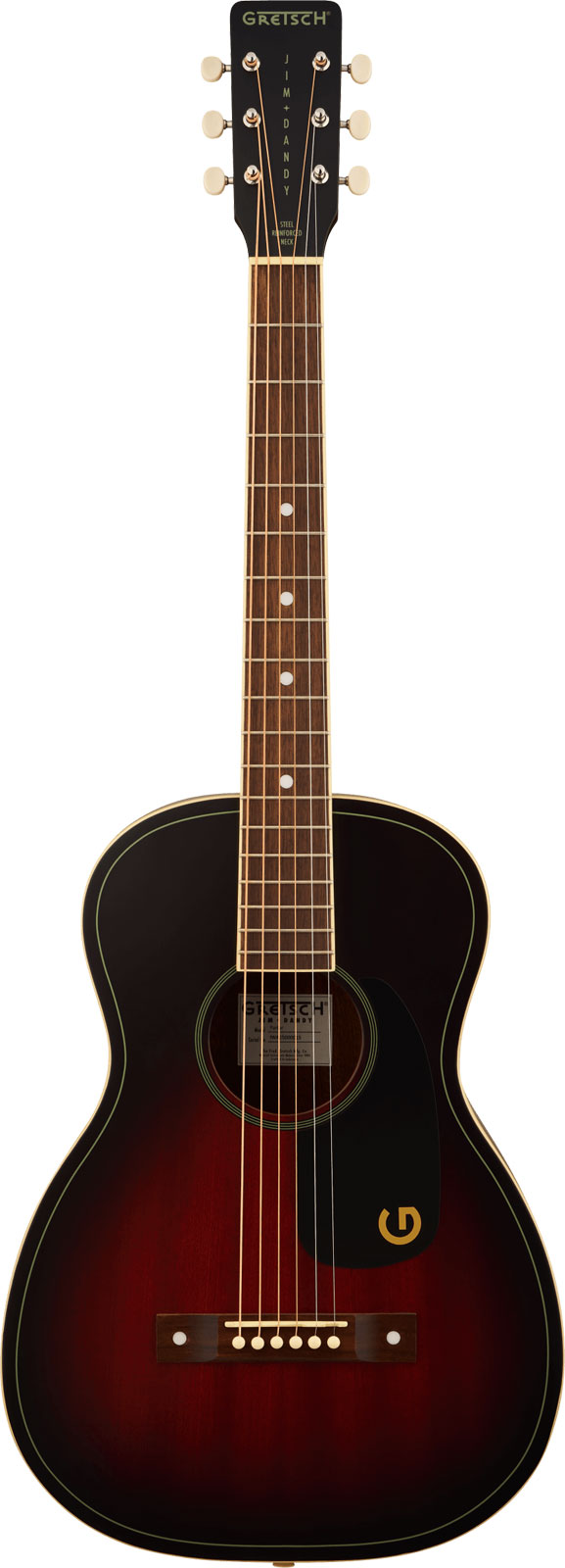 GRETSCH GUITARS Jim Dandy Parlor WN BPG Deep Cherry Burst