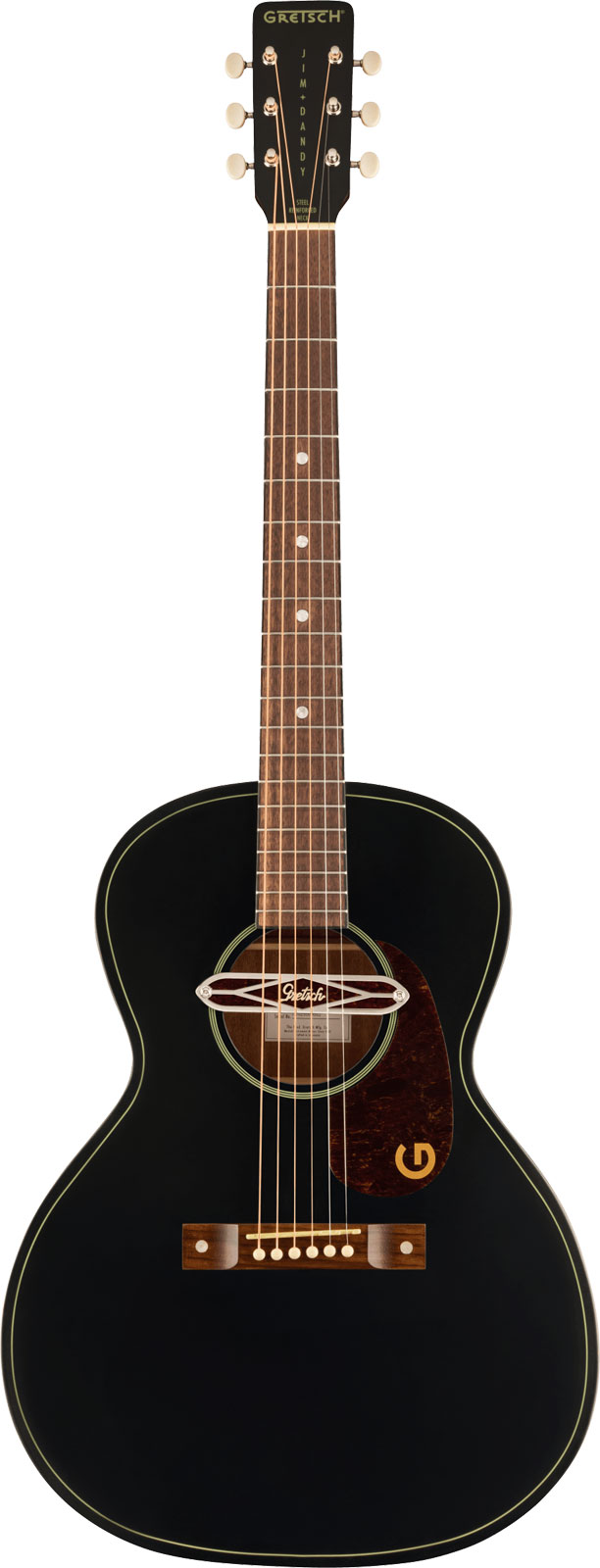 GRETSCH GUITARS concert deltoluxe signature jim dandy wn black top