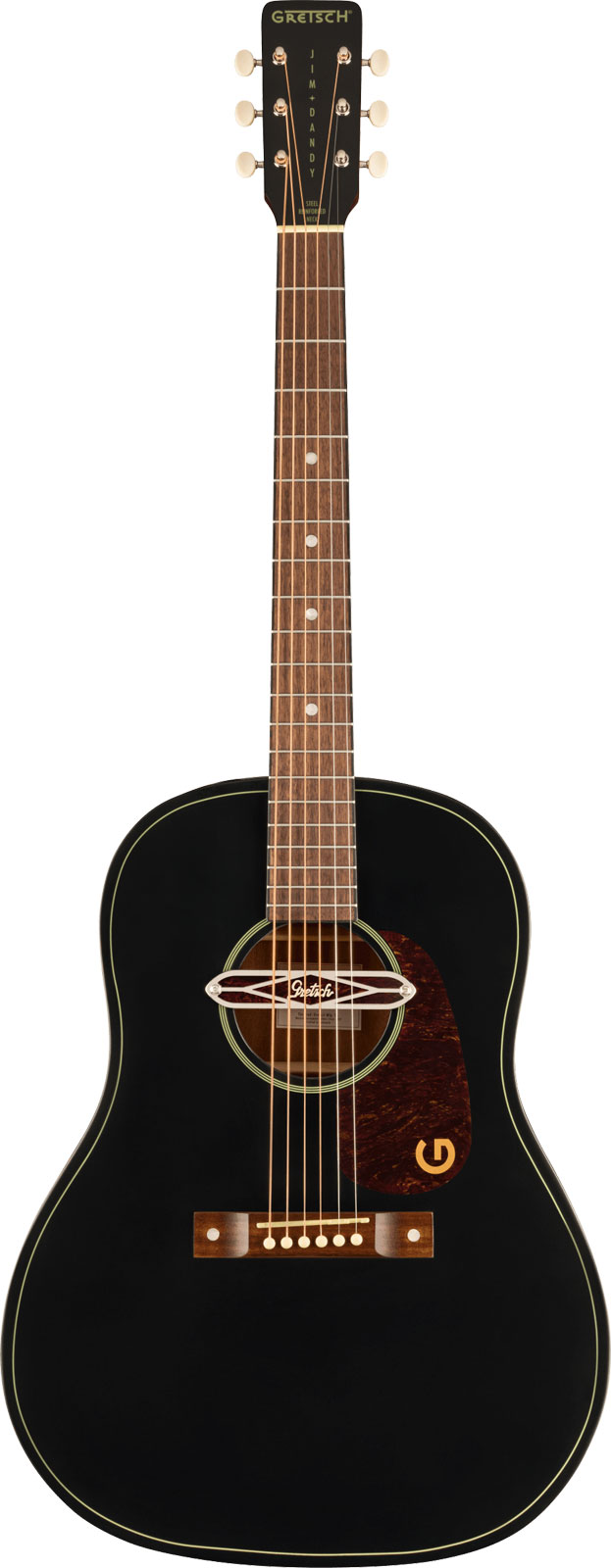 GRETSCH GUITARS Dreadnought Deltoluxe Signature Jim Dandy Wn Black Top