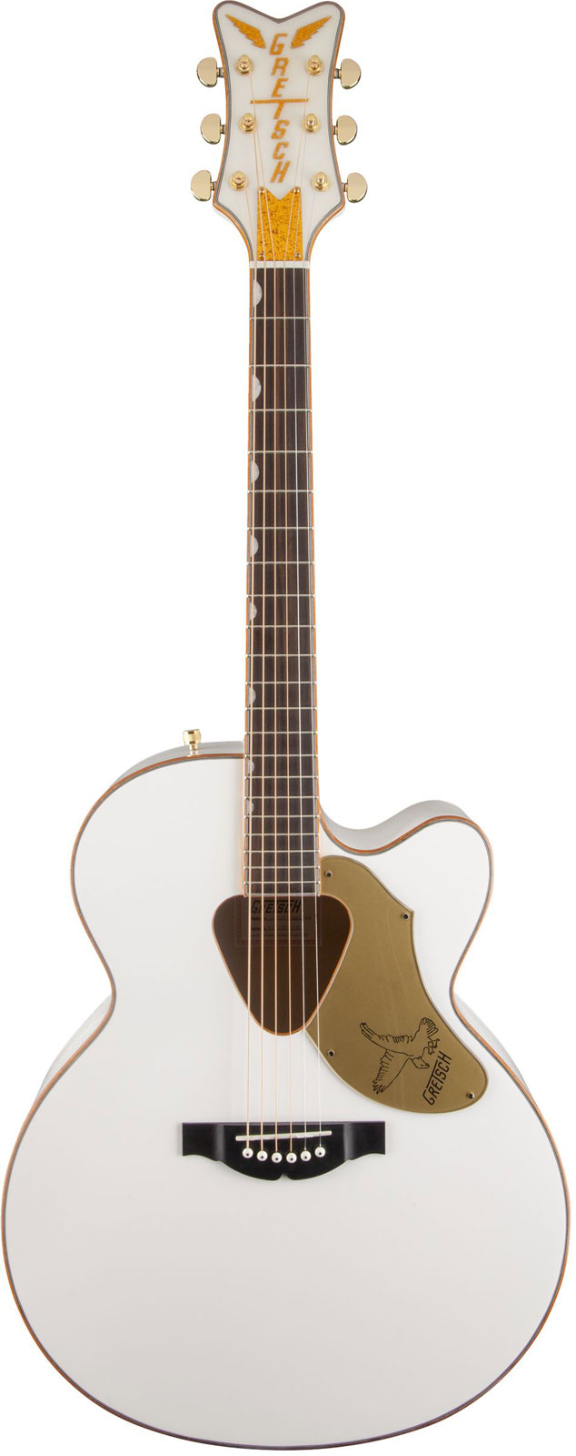 GRETSCH GUITARS G5022Cwfe Falcon Jumbo Rancher White