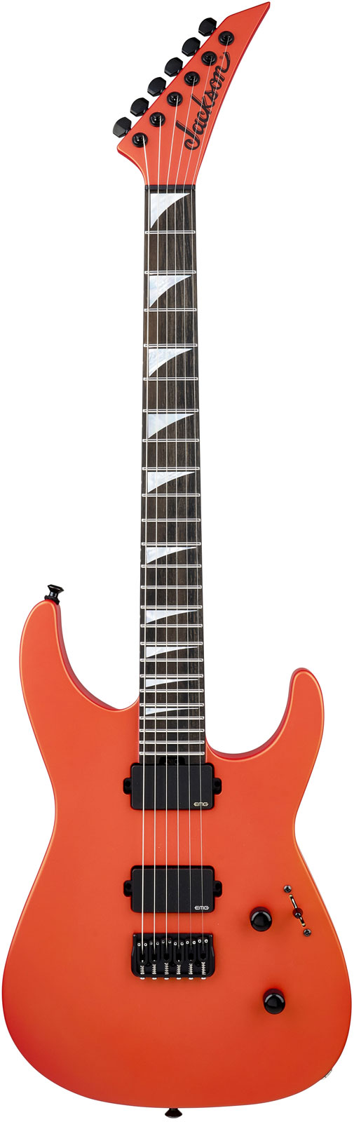 JACKSON GUITARS American Series Soloist Sl2 Ht Ebo Satin Lambo Orange