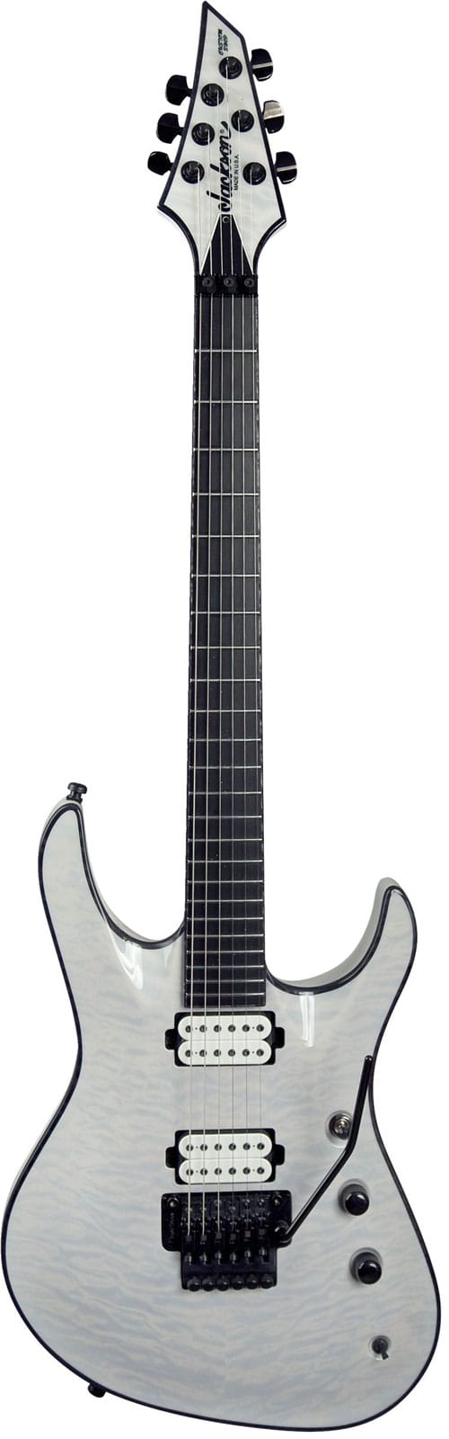 JACKSON GUITARS USA SIGNATURE CHRIS BRODERICK SOLOIST 6 EBO, TRANSPARENT WHITE