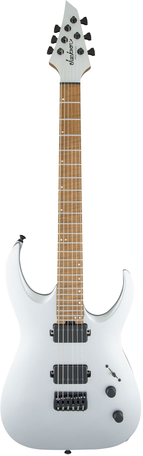 Jackson Guitars Usa Signature Misha Mansoor Juggernaut Ht6 Caramelized Flame Maple Fingerboard Satin Silver