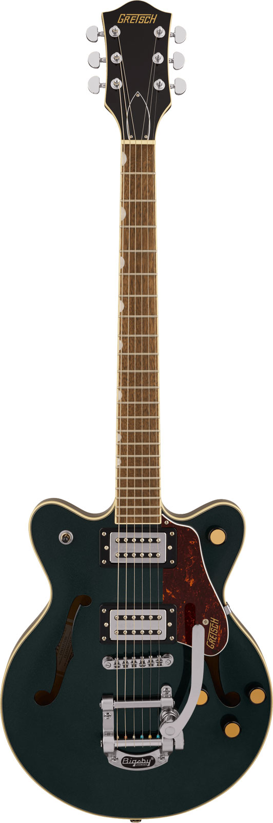 GRETSCH GUITARS G2655T Streamliner Center Block Jr. Double-Cut with Bigsby LRL Cadillac Green