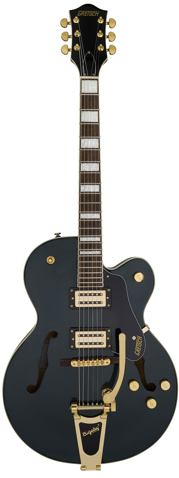 GRETSCH GUITARS G2420Tg Streamliner Hollow Body With Bigsby Ltd Lrl Broad'Tron Bt-3S Pickups Cadillac Green