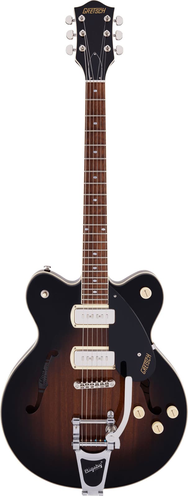 GRETSCH GUITARS G2622T-P90 STREAMLINER CENTER BLOCK DOUBLE-CUT P90 WITH BIGSBY LRL, BROWNSTONE