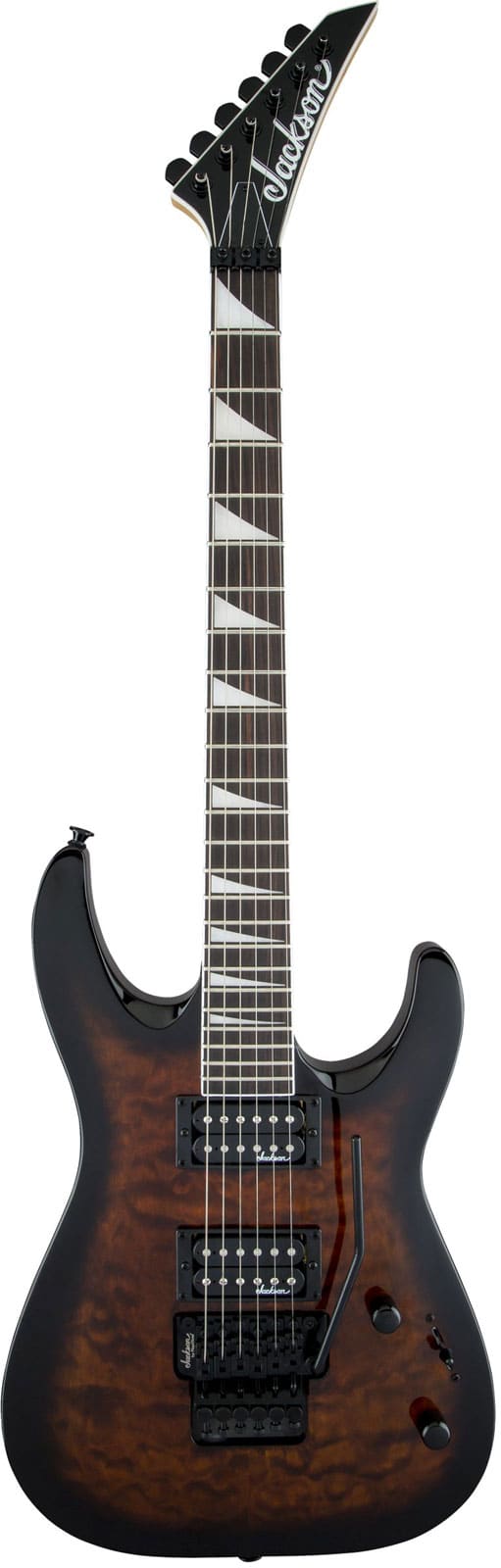 JACKSON GUITARS JS DINKY ARCH TOP JS32Q DKA, AMARANTH FINGERBOARD, DARK SUNBURST