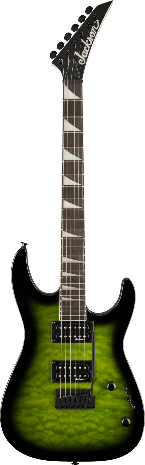 JACKSON GUITARS JS20 DKQ 2PT Dinky JS Ama Transparent Green Burst