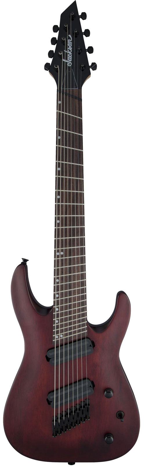 JACKSON GUITARS X DINKY ARCH TOP DKAF8 MS LRL, MULTI-SCALE, STAINED MAHOGANY