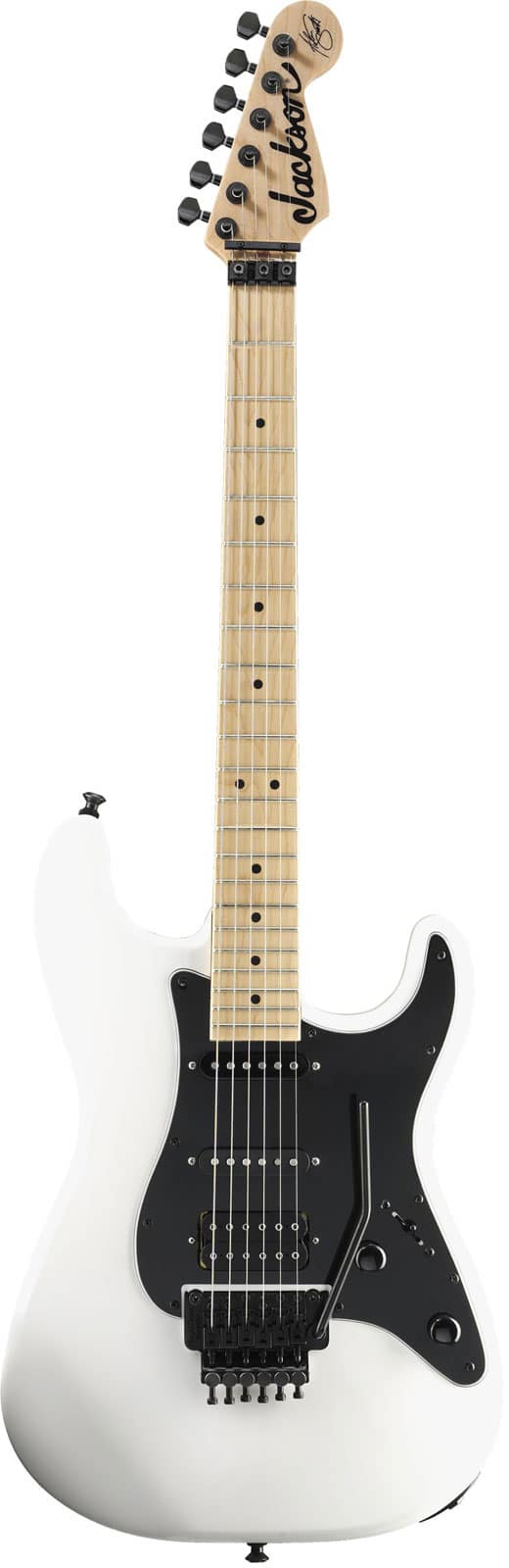 JACKSON GUITARS X SIGNATURE ADRIAN SMITH SDXM MN, SNOW WHITE WITH BLACK PICKGUARD