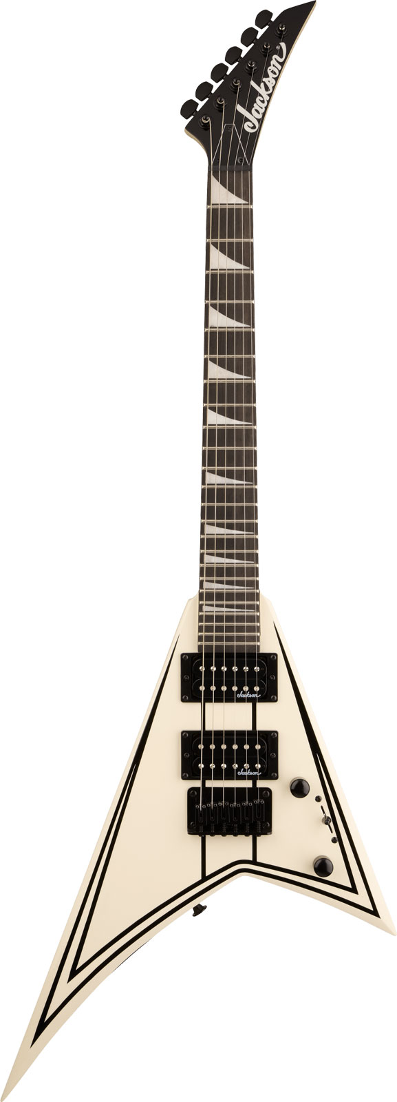 JACKSON GUITARS JS Series RR Minion JS1XM MN Snow White with Black Pin Stripes