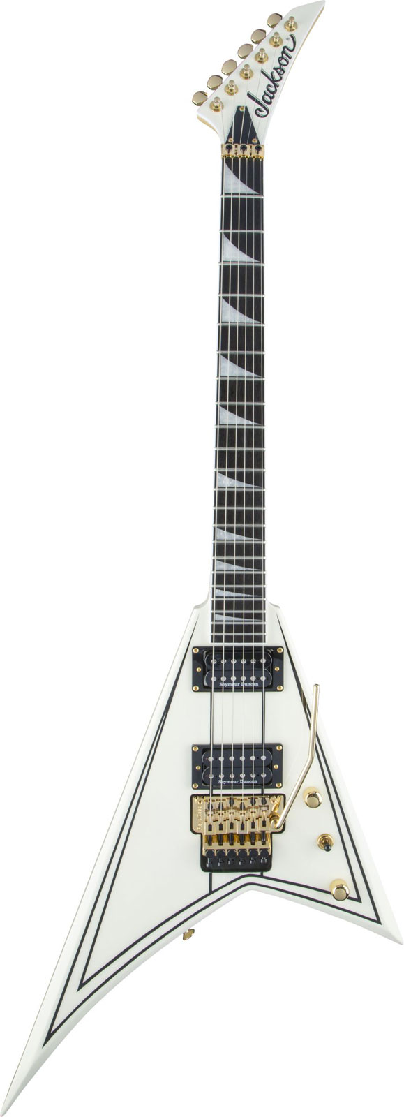 JACKSON GUITARS Rr3 Randy Rhoads Pro Ebo Ivory With Black Pinstripes