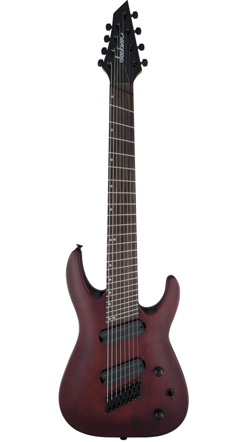 Jackson Guitars X Series Dinky Arch Top Dkaf8 Ms Dark Rw Multi-scale Stained Mahogany