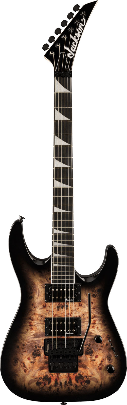 JACKSON GUITARS Js32 Dkap Dinky Js Ama Transparent Black Burst