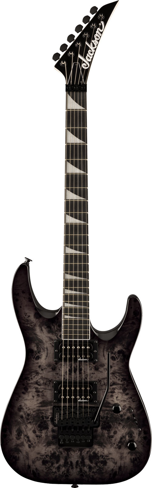 JACKSON GUITARS Js32 Dkap Dinky Js Ama Transparent Black