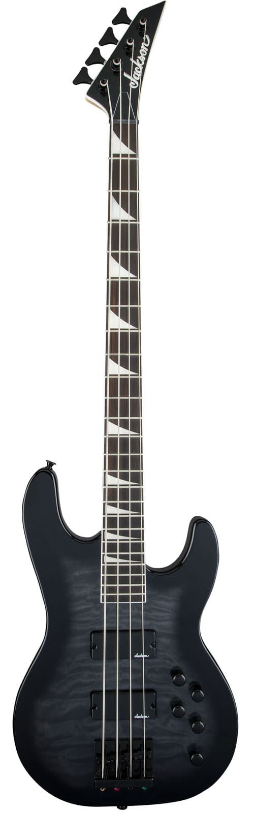 JACKSON GUITARS JS CONCERT BASS JS3Q, AMARANTH FINGERBOARD, TRANSPARENT BLACK BURST