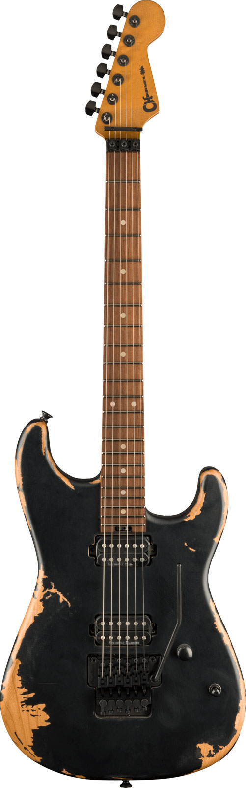 CHARVEL Style 1 FR San Dimas HH Pro-Mod PF Relic Weathered Black