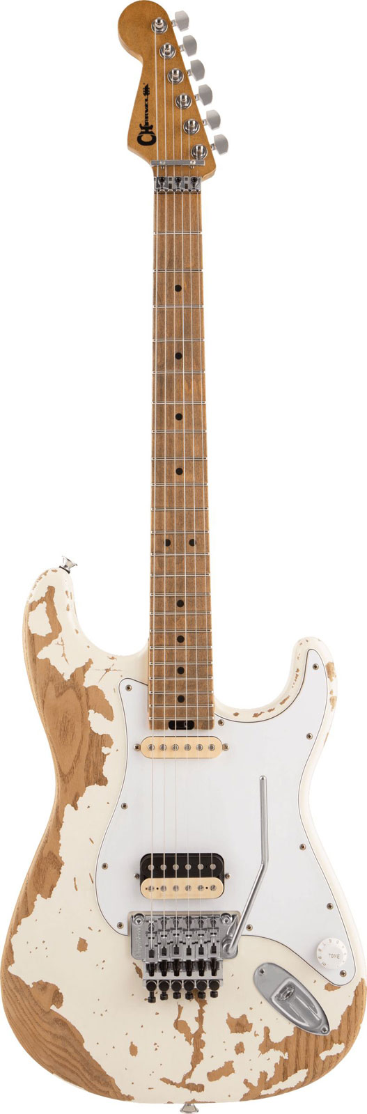 CHARVEL Style 1 HS FR So-Cal Pro-Mod Signature Henrik Danhage MN LTD White Relic