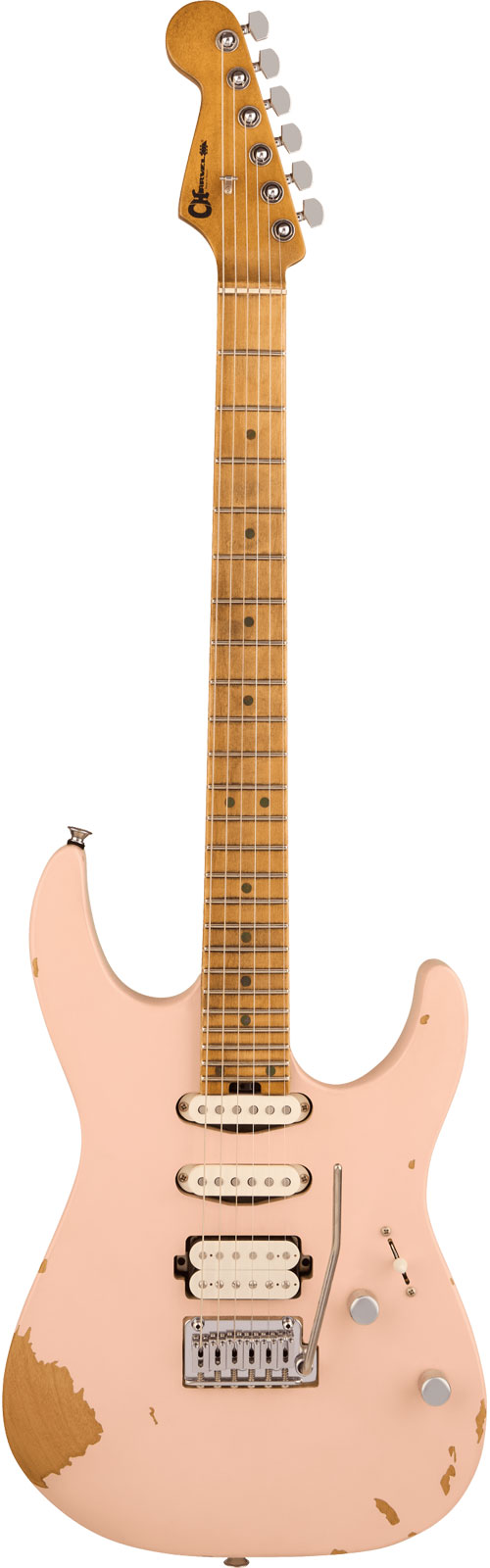 CHARVEL Pro-Mod Signature Rick Graham DK24 2PT CM Worn Shell Pink