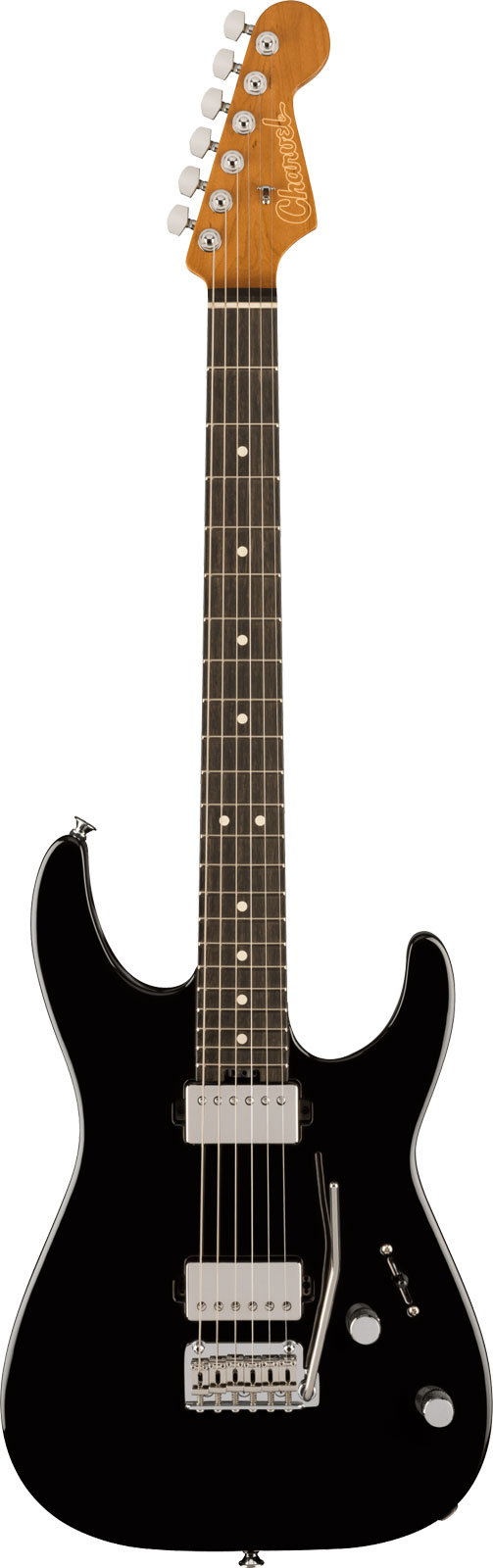 CHARVEL Dka22 2Pt Dinky Super-Stock Ebo Gloss Black