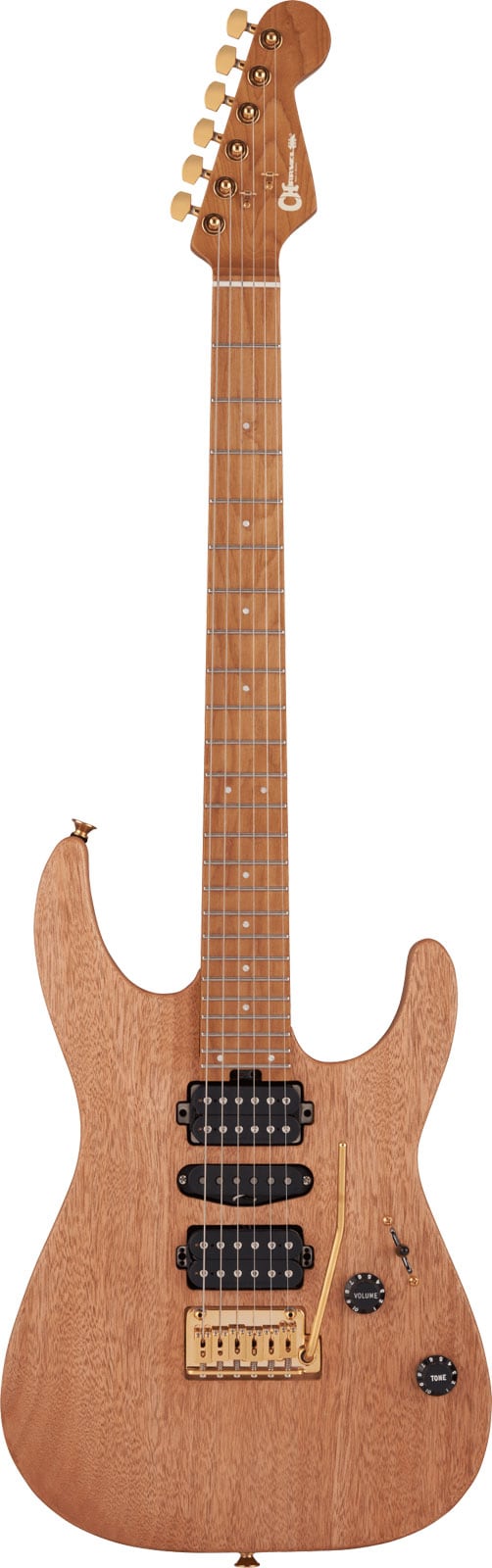 CHARVEL PRO-MOD DK24 HSH 2PT CM MAHOGANY MN, NATURAL