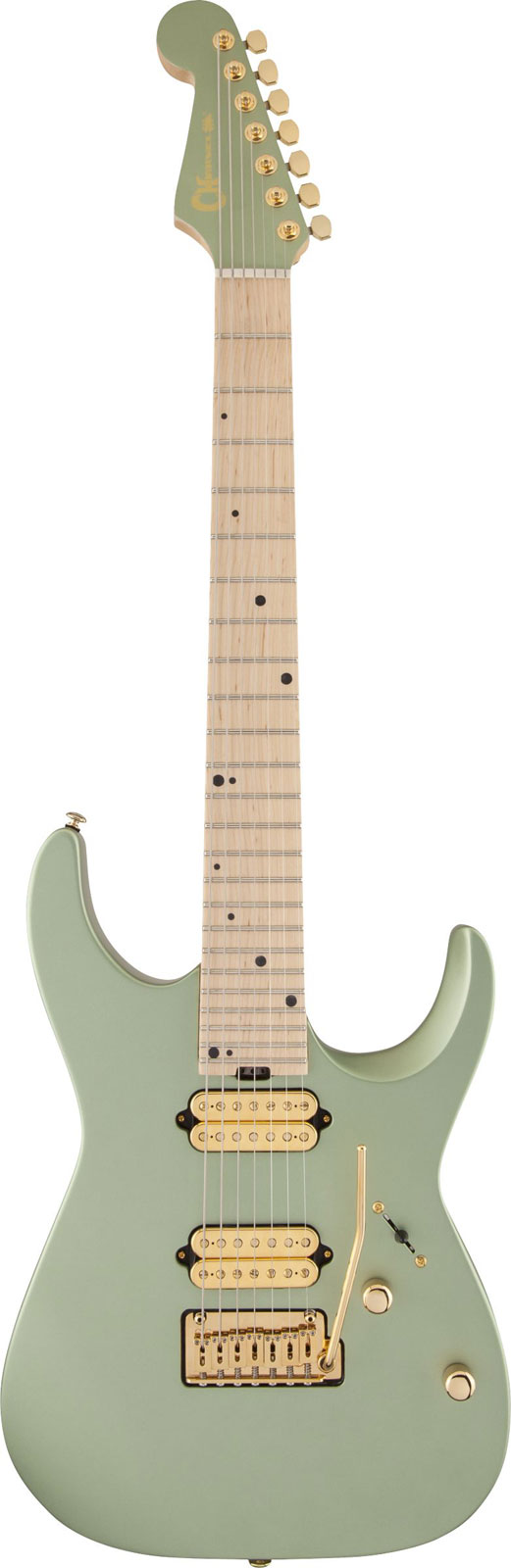 CHARVEL DK24-7 Dinky Pro-Mod Signature Angel Vivaldi MN Nova Satin Sage Green