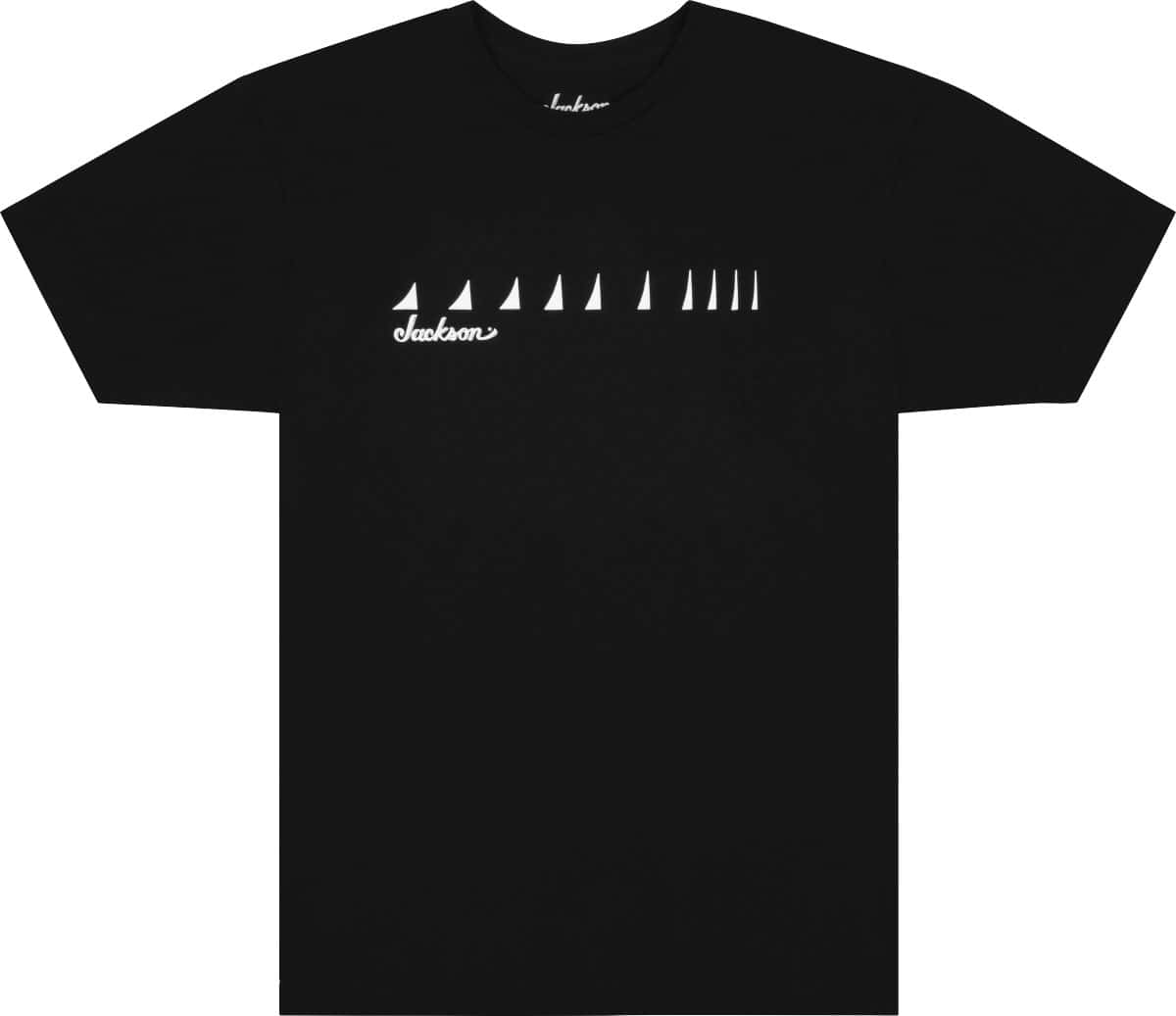 JACKSON GUITARS T-SHIRT À ENCOLURE AILERON DE REQUIN NOIR M