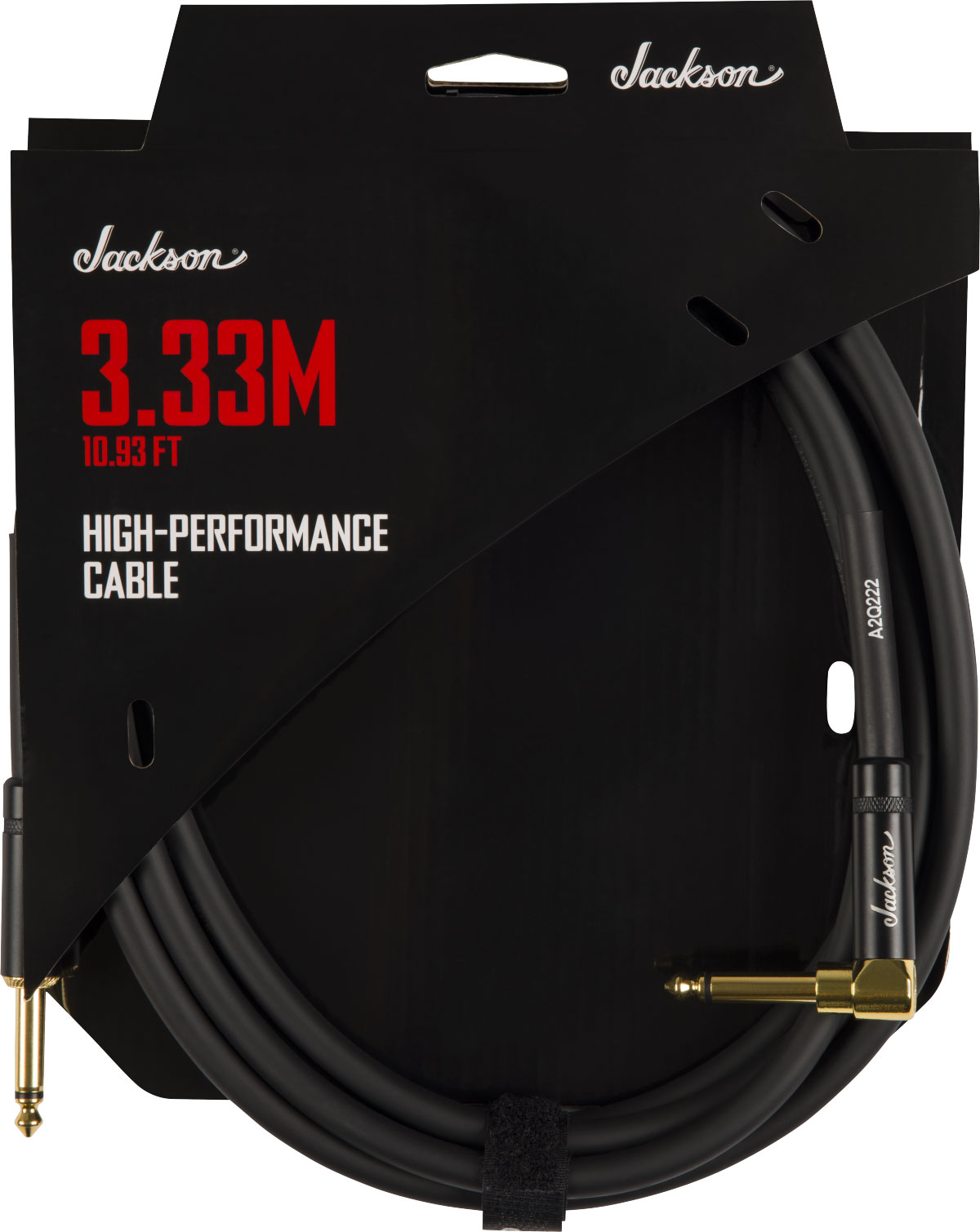 JACKSON GUITARS JACKSON® HIGH PERFORMANCE CABLE BLACK 10.93'