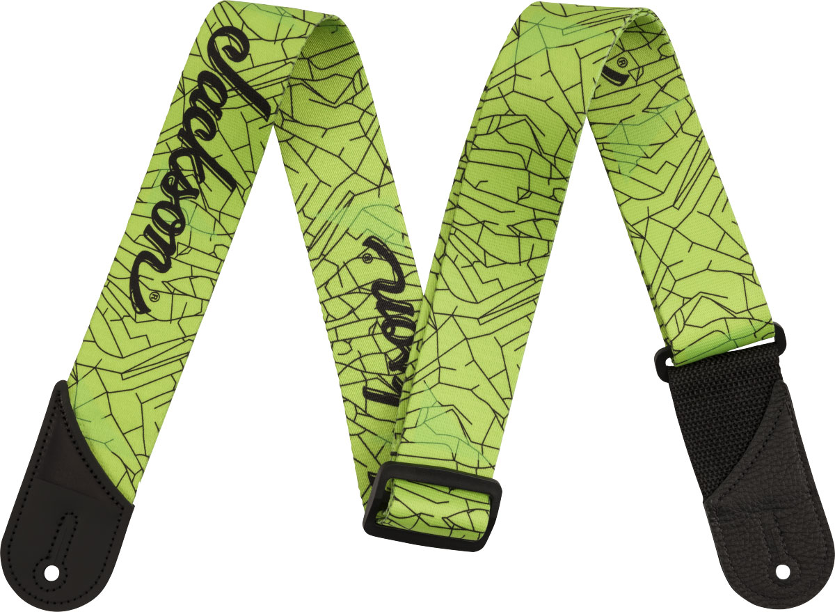 JACKSON GUITARS Sangle Verte Cracked Mirror 2