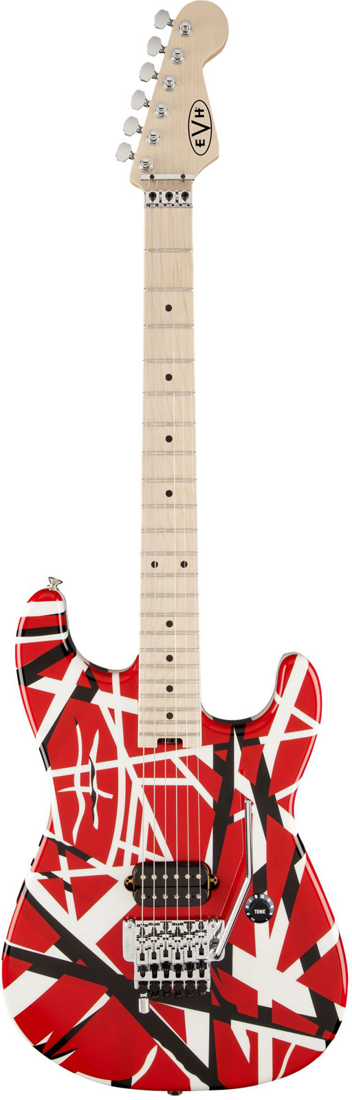 EVH Striped Red With Black Stripes