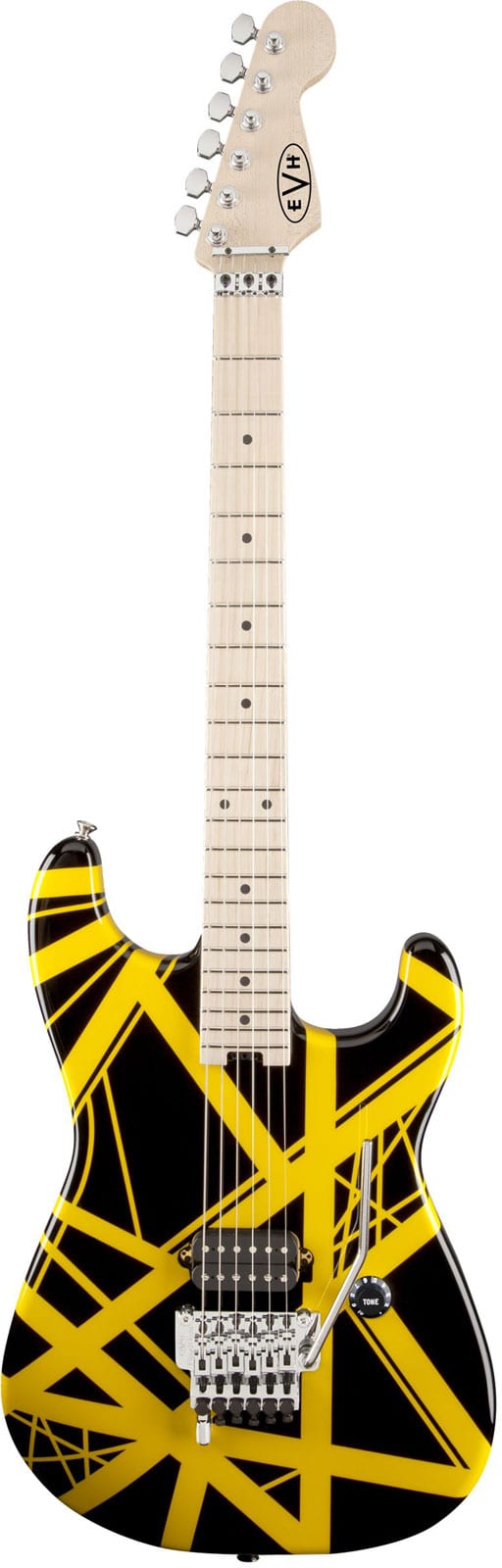 EVH STRIPED BLACK WITH YELLOW STRIPES