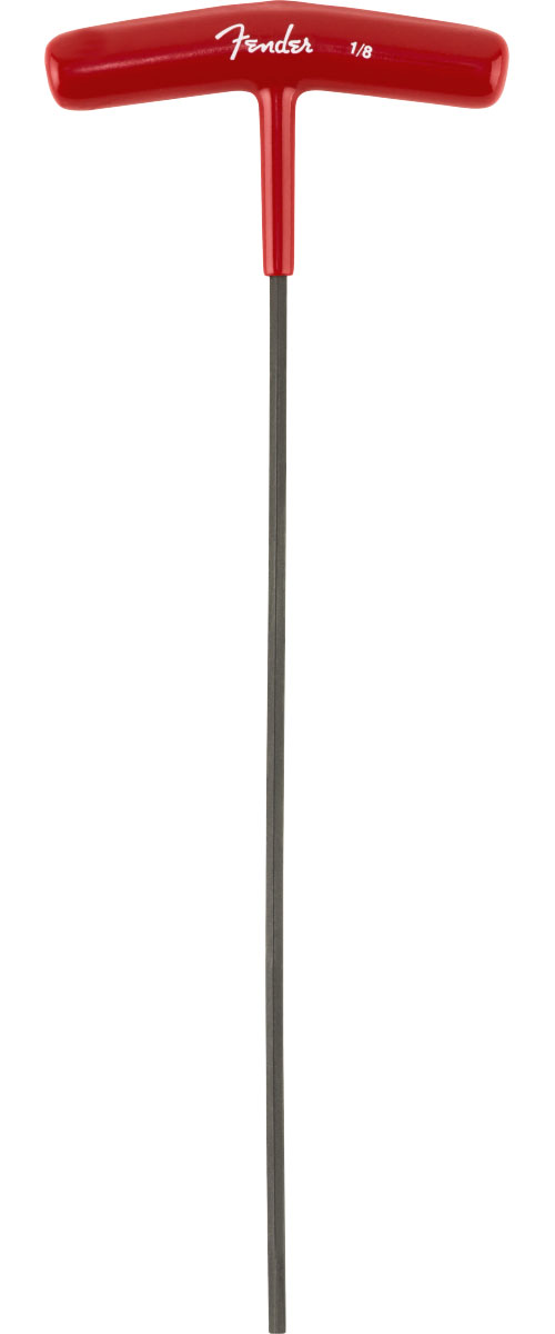 FENDER Truss Rod Adjustment Wrench, T-Style, 1/8, Red
