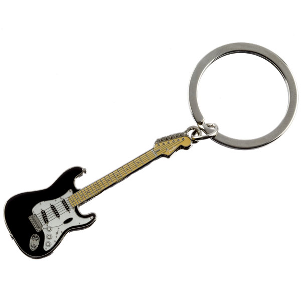 FENDER Fender Stratocaster Keychain, Black