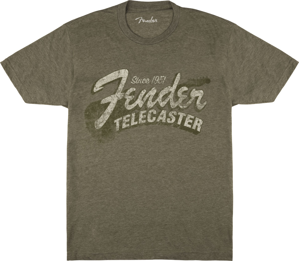 FENDER Fender Since 1951 Telecaster T-Shirt Military Heather Green M
