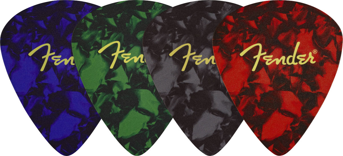 FENDER Fender® Pick Shape Logo Coasters 4-Pack Multi-Color