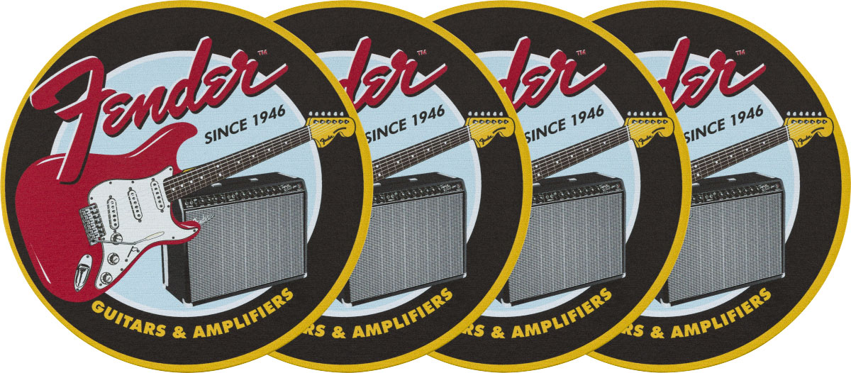FENDER Fender 1946 Guitars & Amps Coaster Set