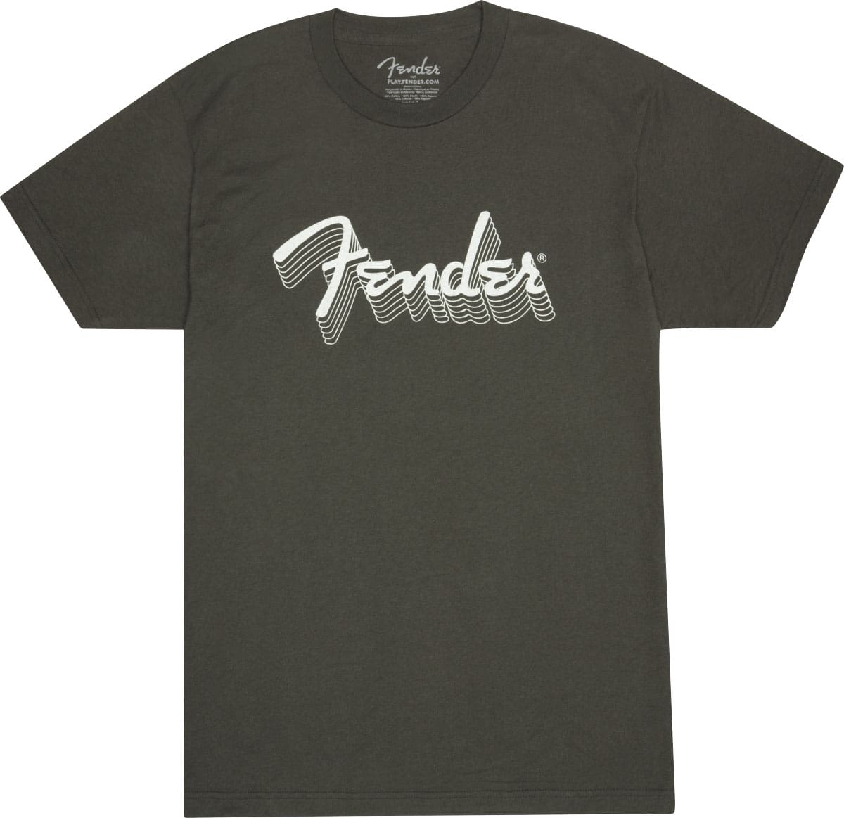 FENDER REFLECTIVE INK T-SHIRT CHARCOAL M