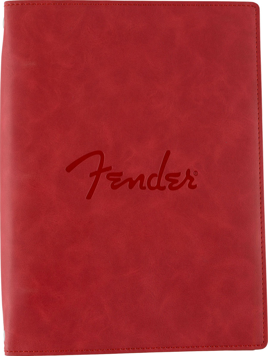 FENDER Fender Vegan Leather Music Note Book Dakota Red