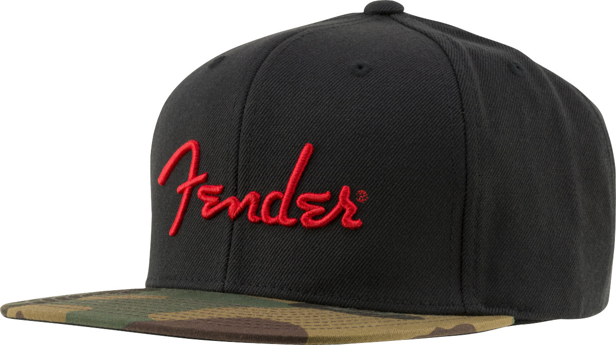 FENDER Fender Camo Flatbill Hat Camo One Size Fits Most