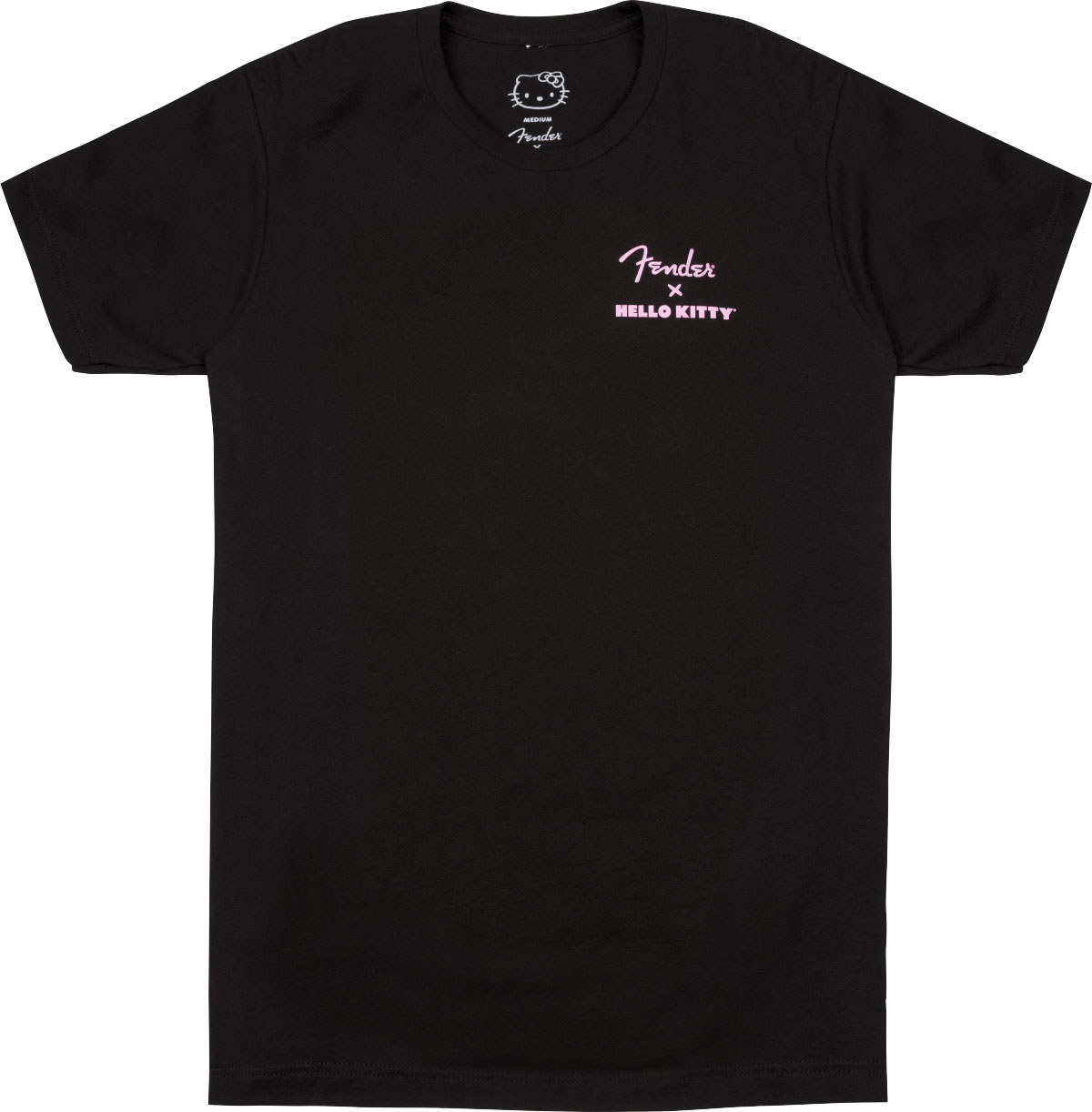 FENDER Hello Kitty Back Logo, Tee, Blk,L