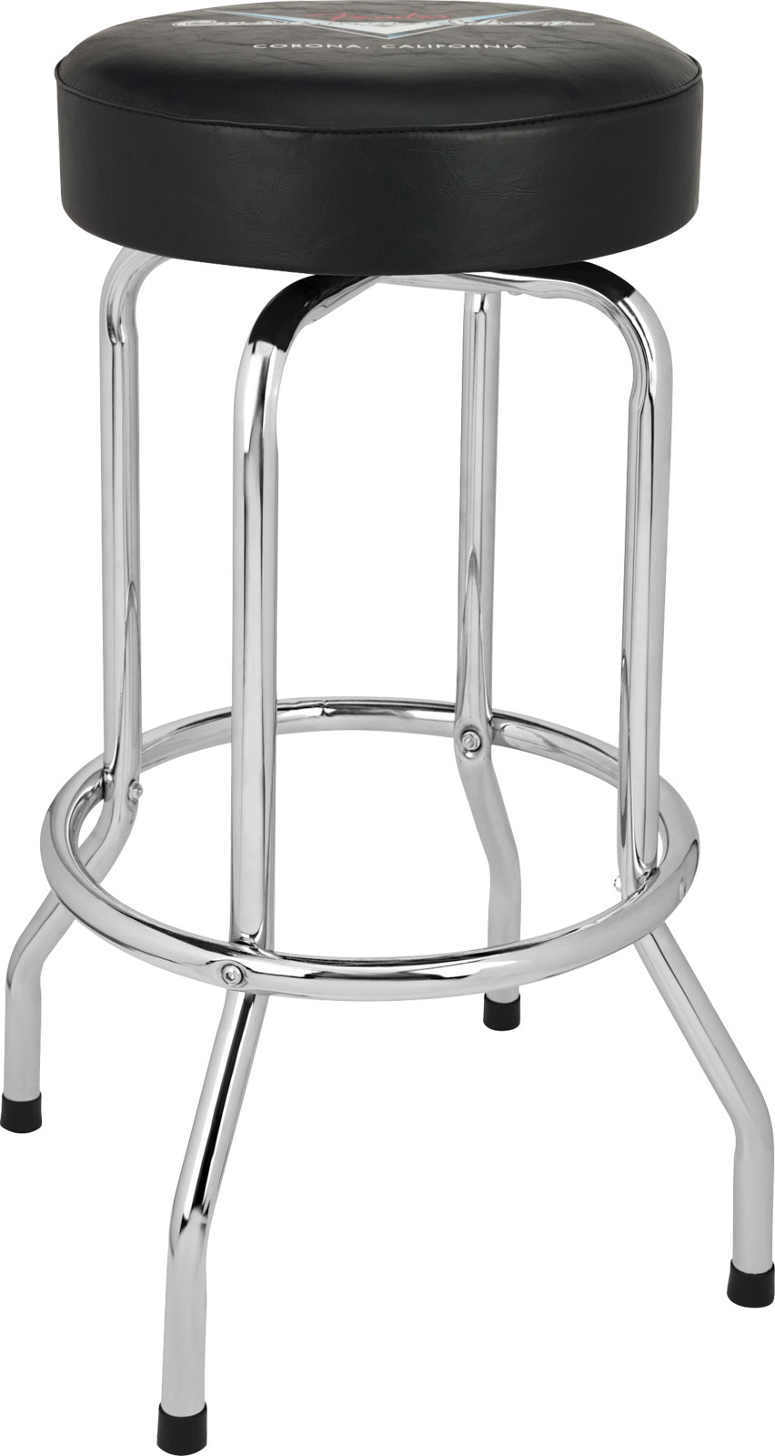 FENDER Chevron Logo Barstool Black-Chrome 30
