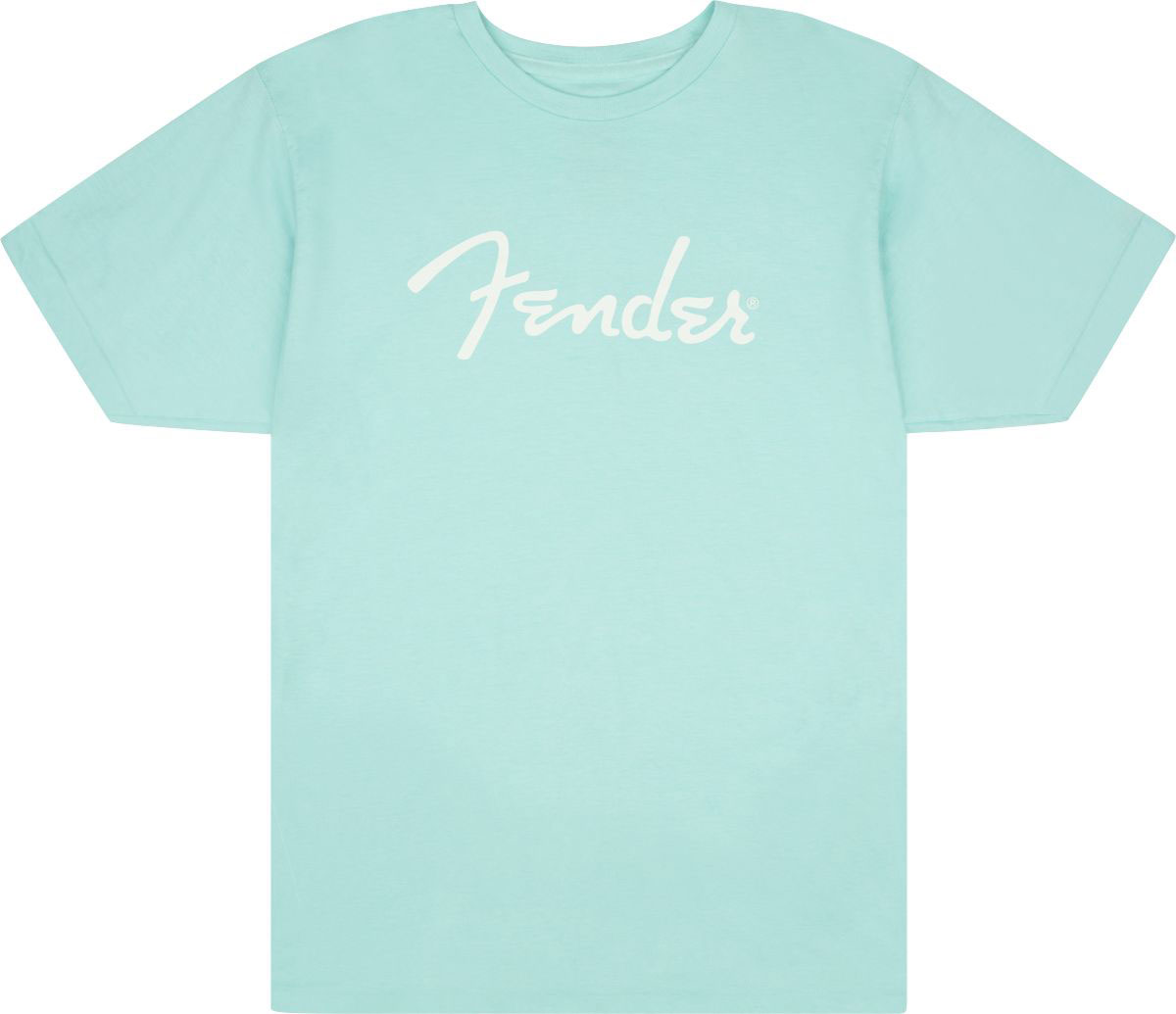 FENDER Fender Spaghetti Logo T-Shirt Daphne Blue L