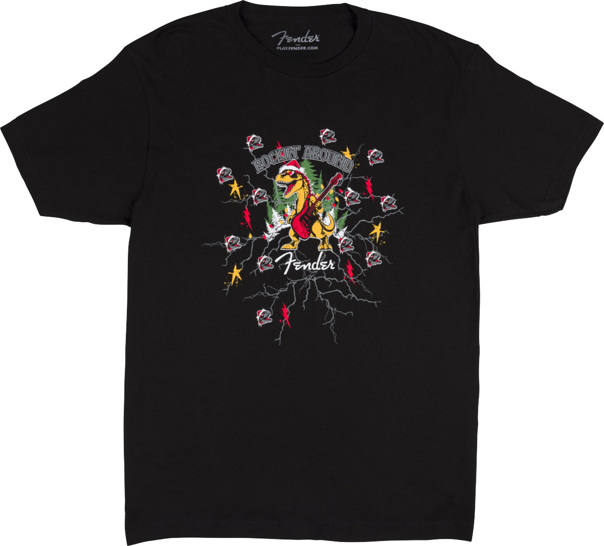 FENDER 2025 Fender Ugly Christmas Tee Black XXL