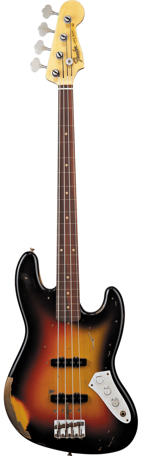 FENDER CUSTOM SHOP Jazz Bass Jaco Pastorius Fretless Relic 3-Color Sunburst Artist 2025