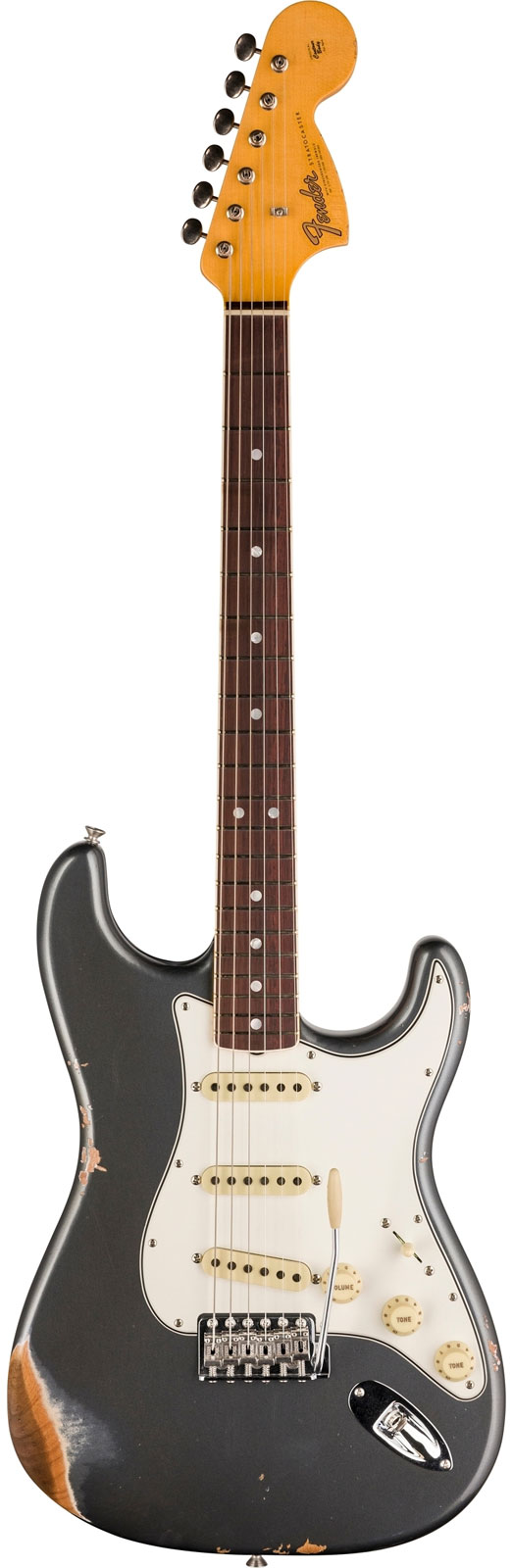 FENDER CUSTOM SHOP STRATOCASTER CS TIME MACHINE '67 - RELIC , AGED CHARCOAL FROST METALLIC