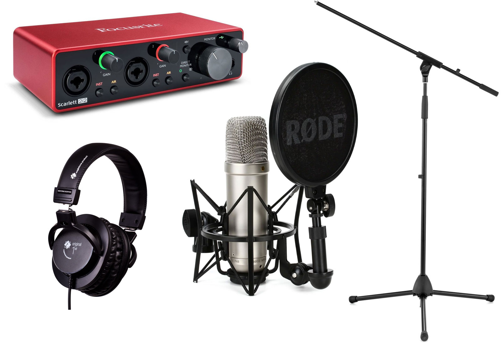 Focusrite SCARLETT Studio Pack w/CM25 Microphone, Headphones, 2i2, Code