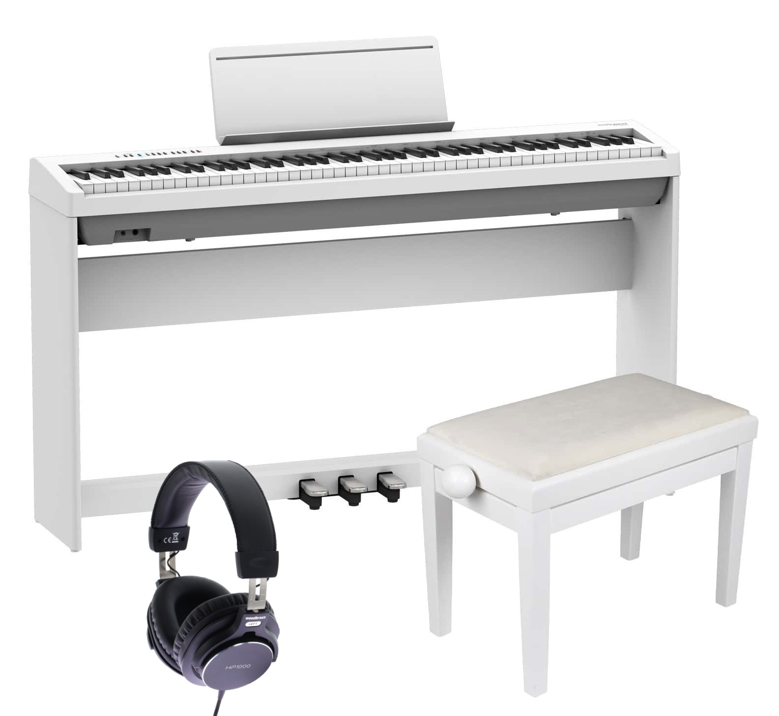 ROLAND FP30X Meuble Blanc Pack Deluxe