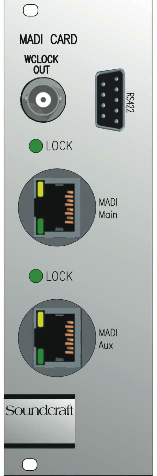 SOUNDCRAFT CARTE MADI CAT5 POUR RACK LOCAL CONSOLE VI