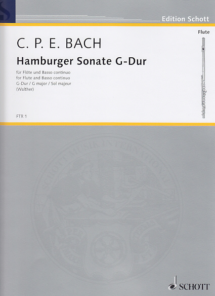 SCHOTT Bach C.p.e. - Hamburger Sonate G-dur - Flute et BC