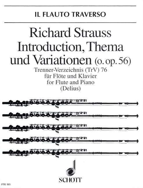 SCHOTT Strauss Richard - Introduction, Theme And Variations Op 56 Trv 76 - Flute And Piano